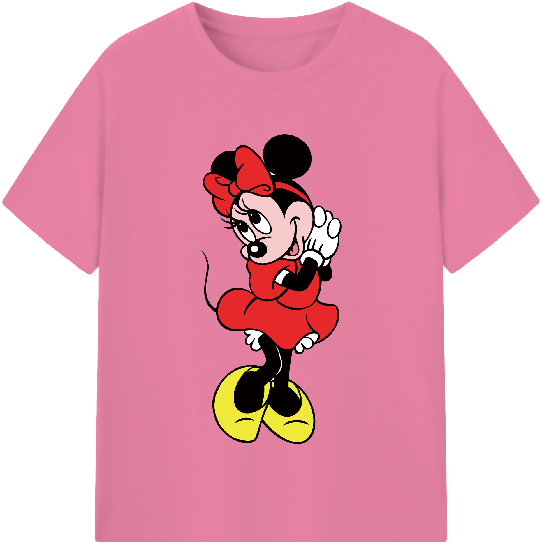 （画像用） ミッキーマウス Mickey Mouse 綿100％半袖Tシャツ（フロントプリント）